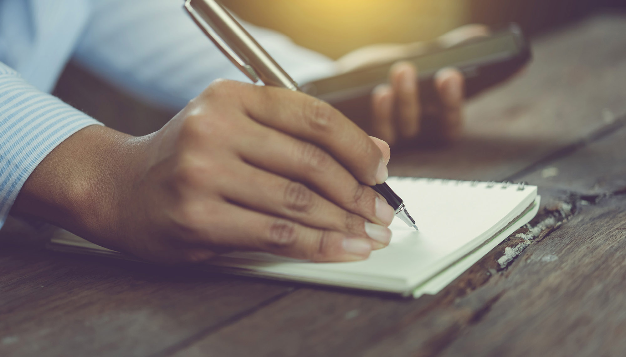 Juniper Shores client writing a review